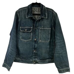 Gap Denim Jacket Large Blue Established 1969 Oversized Trucker Like New